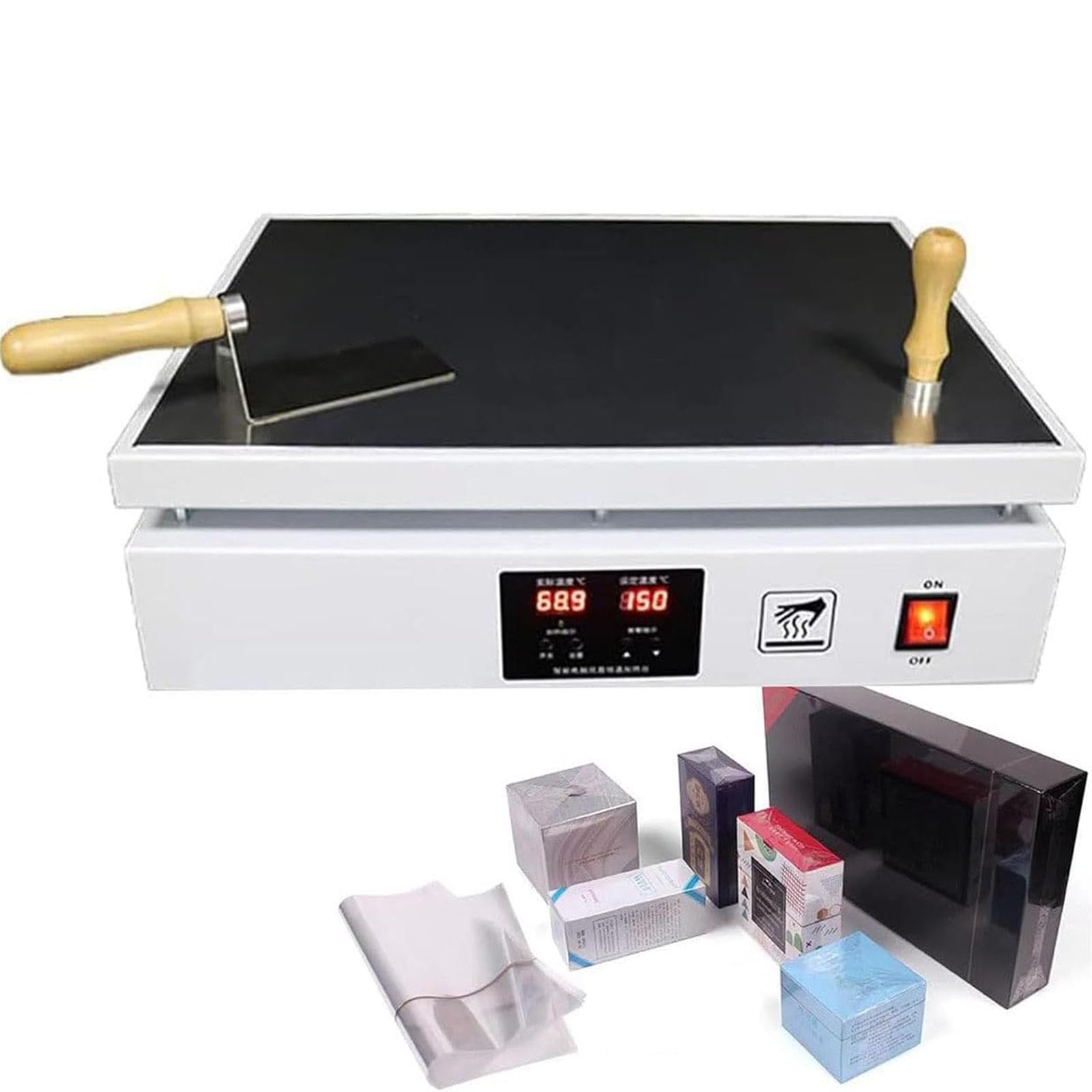 Aserzenith 1 Cellophane Overwrapping Machine, Heating Sealing Machine, Accurate Temperature Control, Packaging For Pvc Heat Sealer,Cosmetics