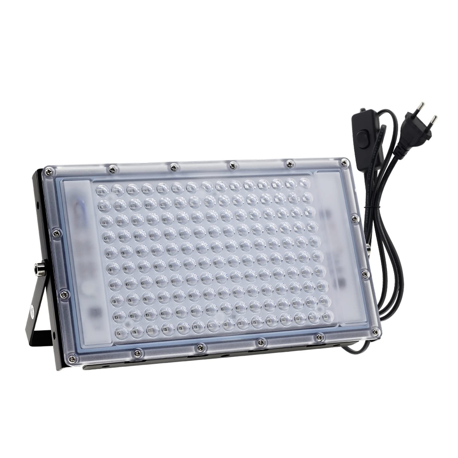 Światło powodziowe LED 50W 100W 150W UV Flood Light 395nm 400nm ultrafioletowa lampa sceniczna fluorescencyjna do baru Dance Party Blacklight Na zewnątrz wodoodporny(150W PRO,With plug)