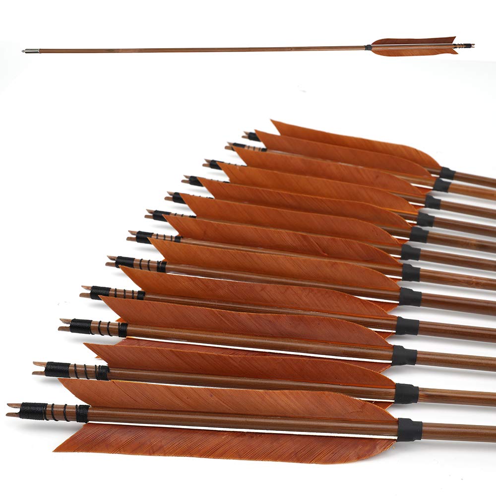 A dozen of horse archery style nomad brown arrows even for hunting