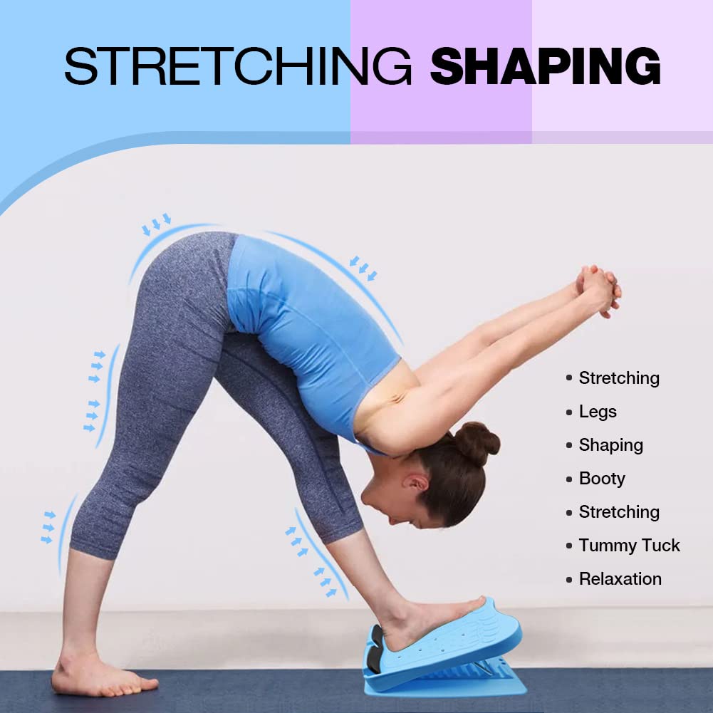 Tavola di Stretching Regolabile,Tavola di Equilibrio Professionale,Tavola di Dsercizio Inclinata per Lo Stretching di Polpacci Stretti o Fascite Plantare Regolabile in 9 Livelli,Ridurre la Fatica