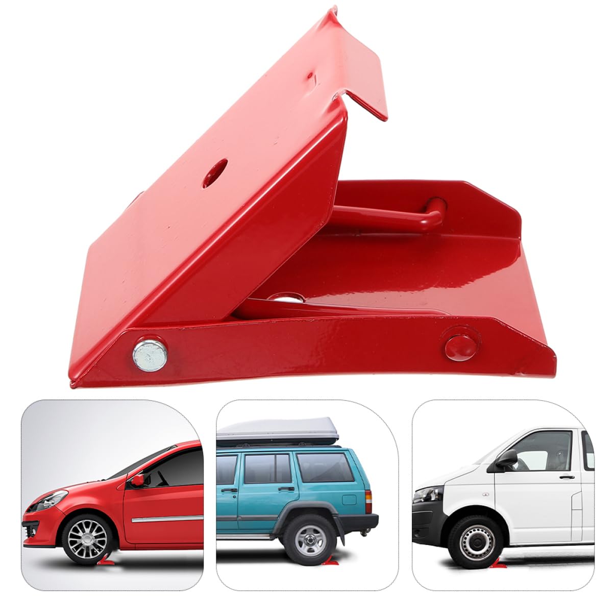 Luxshiny 2stücke Unterlegkeile Für Auto Kfz Pkw Lkw Anhänger Und Wohnmobile Radstabilisatoren Anti-skid-blöcke Zur Präzisen Reifenpositionierung Und Parksicherung