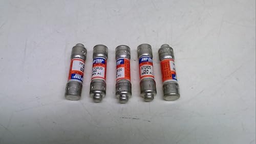 Ferraz Shawmut Atqr20 - Paquete de 5 fusibles, clase CC, 20 amperios, 600 Vac Atqr20 - Paquete de 5 - Clase CC