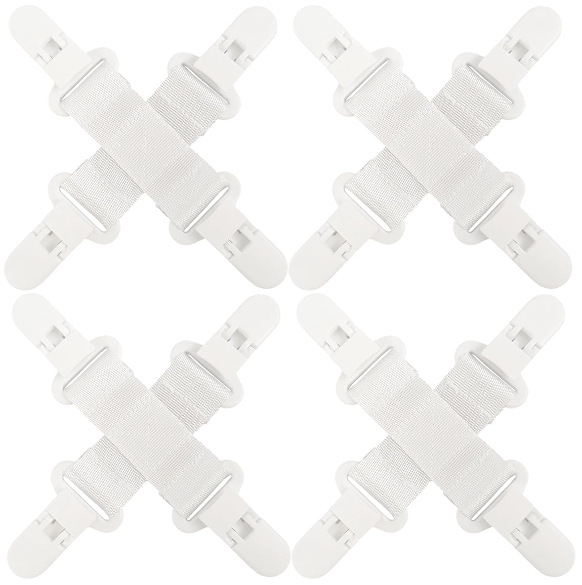 4Pcs Bed Sheet Detangler Reduces Laundry Tangles Keep Bed Sheets Duvet Covers Blankets from Tangling Twisting and Balling