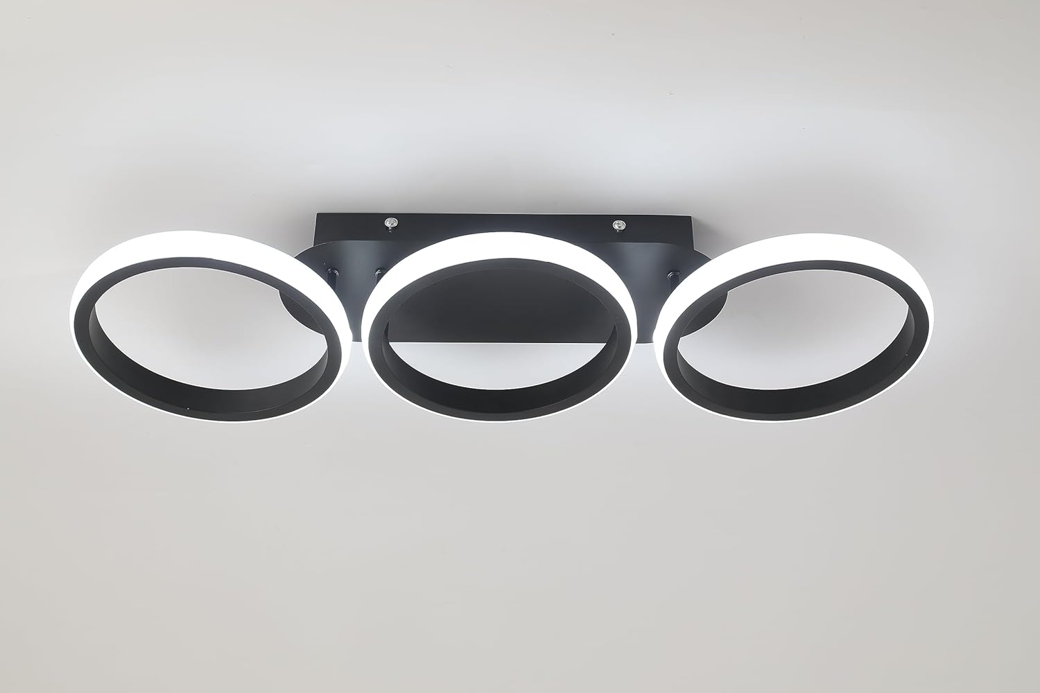 Kaniker Modern Led Circle Ceiling Lights Fixture 3 Rings Flush Mount