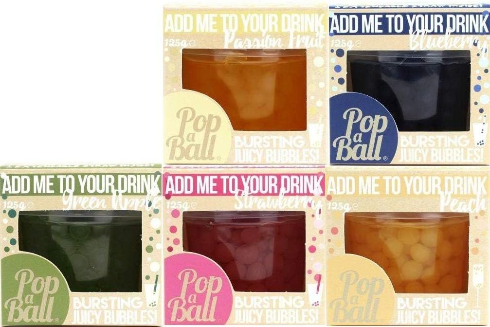 PopaBall 5 Flavour Pack with Cocktail Recipe Suggestions Leaflet
