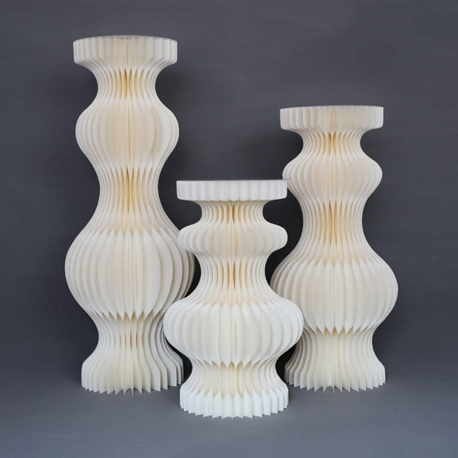 Colonnes en Papier Pliables, Support de présentation, décoration d'événement, Support cylindrique, Socle cylindrique, Accessoires de Mariage pour décoration de fête d'anniversaire de fiançai