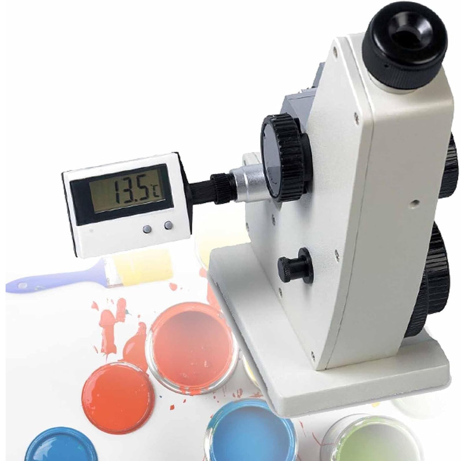 Refractómetro digital monocular Abbe para medición de precisión Brix y ND, alta precisión 0,0002, ideal para laboratorio e investigación