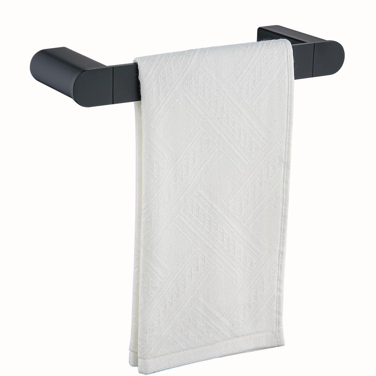 Barre porte-serviettes noir mat 22,9 cm pour meuble de salle de bain