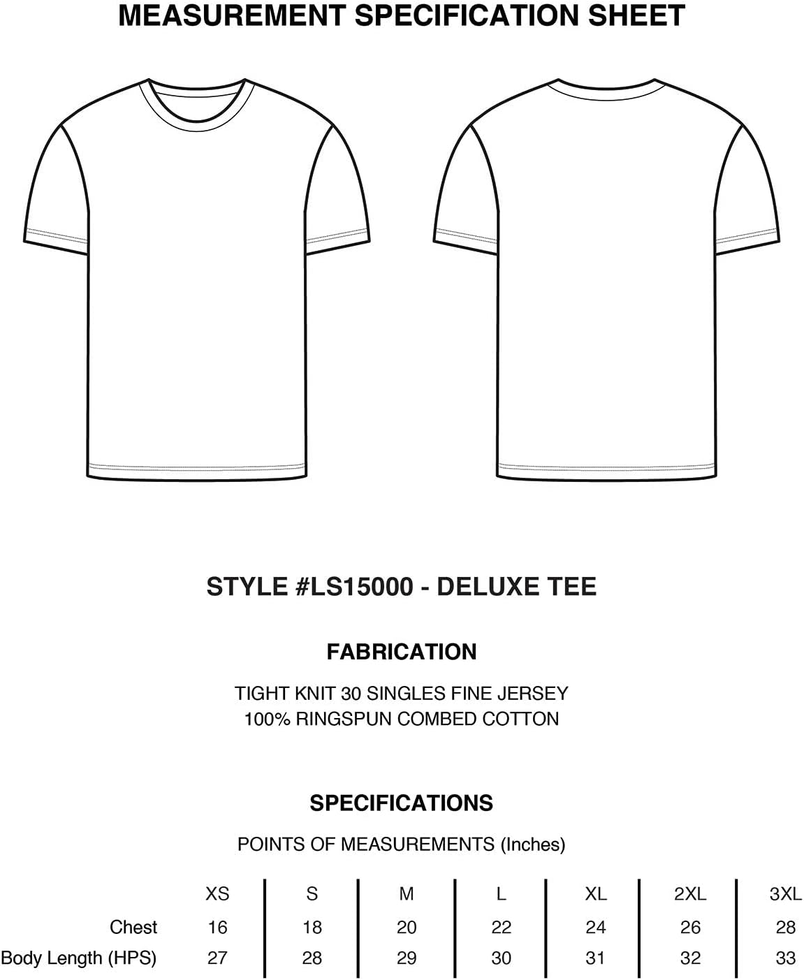 Lane Seven Unisex Deluxe T-Shirt XL Black - Image 8