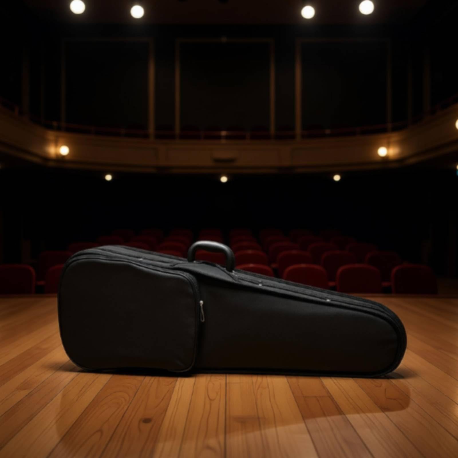 Estuche Rígido Violín Portátil Estuche Violín Tamaño Completo Liviano para Estudiantes, Viajes