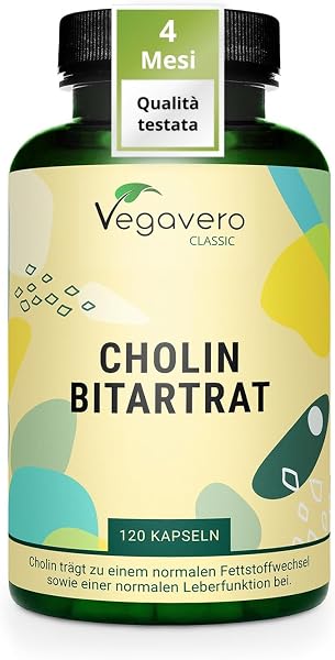Vegavero Colina Bitartrato ad Alto Dosaggio