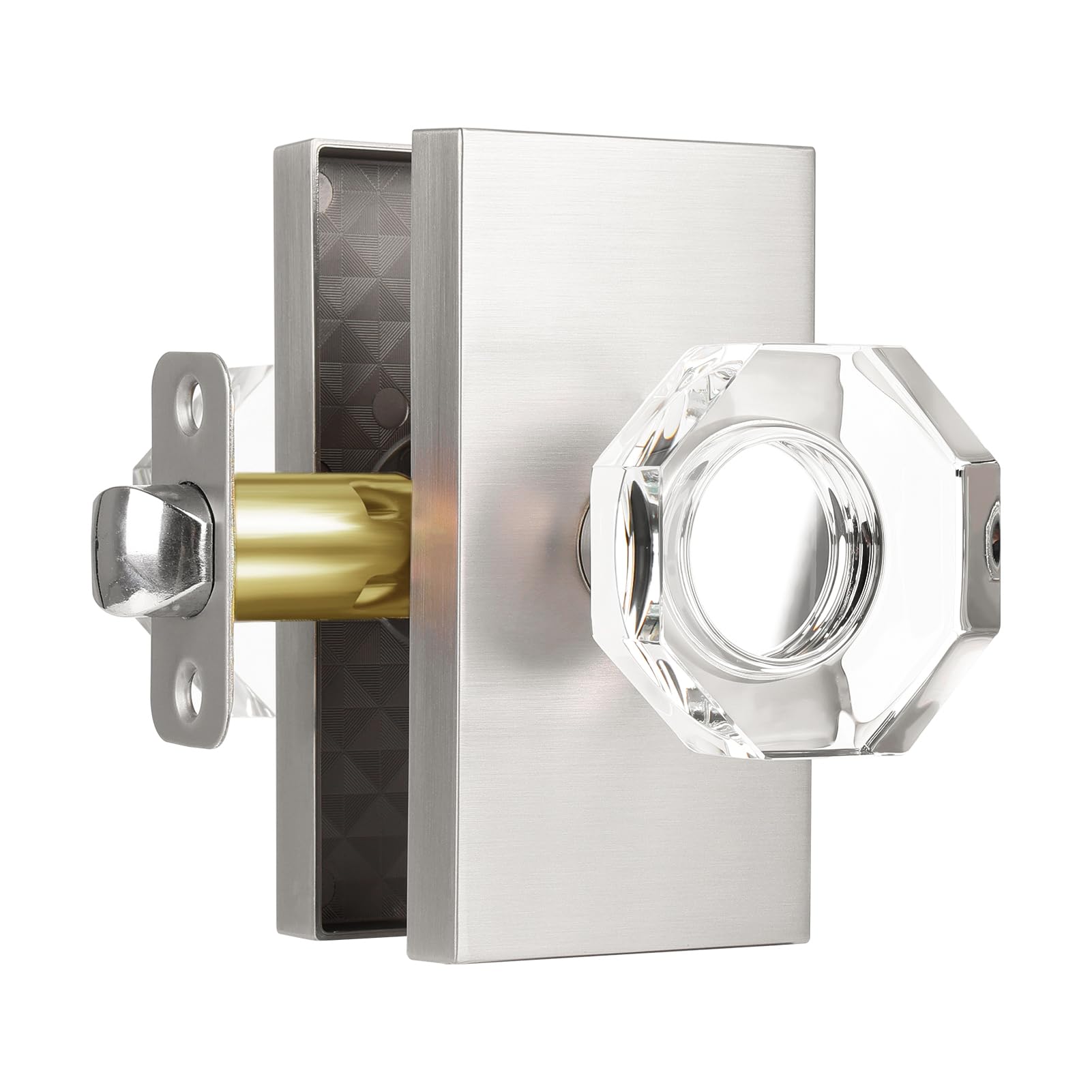 Black Crystal Door Knobs - Modern & Secure -15
