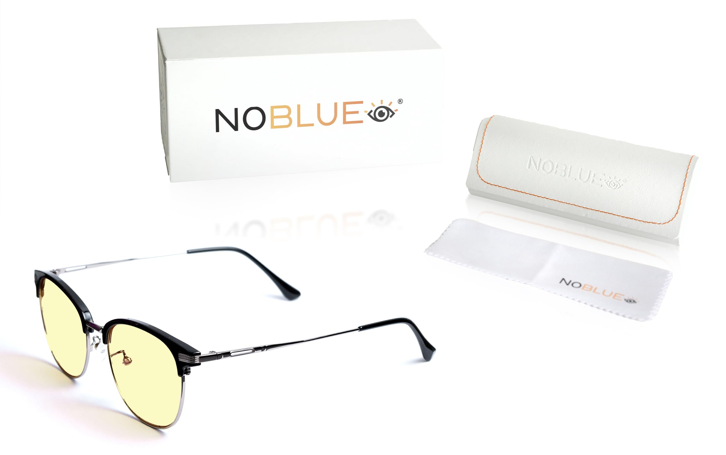 NOBLUE - Occhiali filtro luce blu uomo e donna – occhiali luce blu per giorno – occhiali da computer con filtro blu, 40% protezione dalla luce blu, per gaming, lavoro informatico