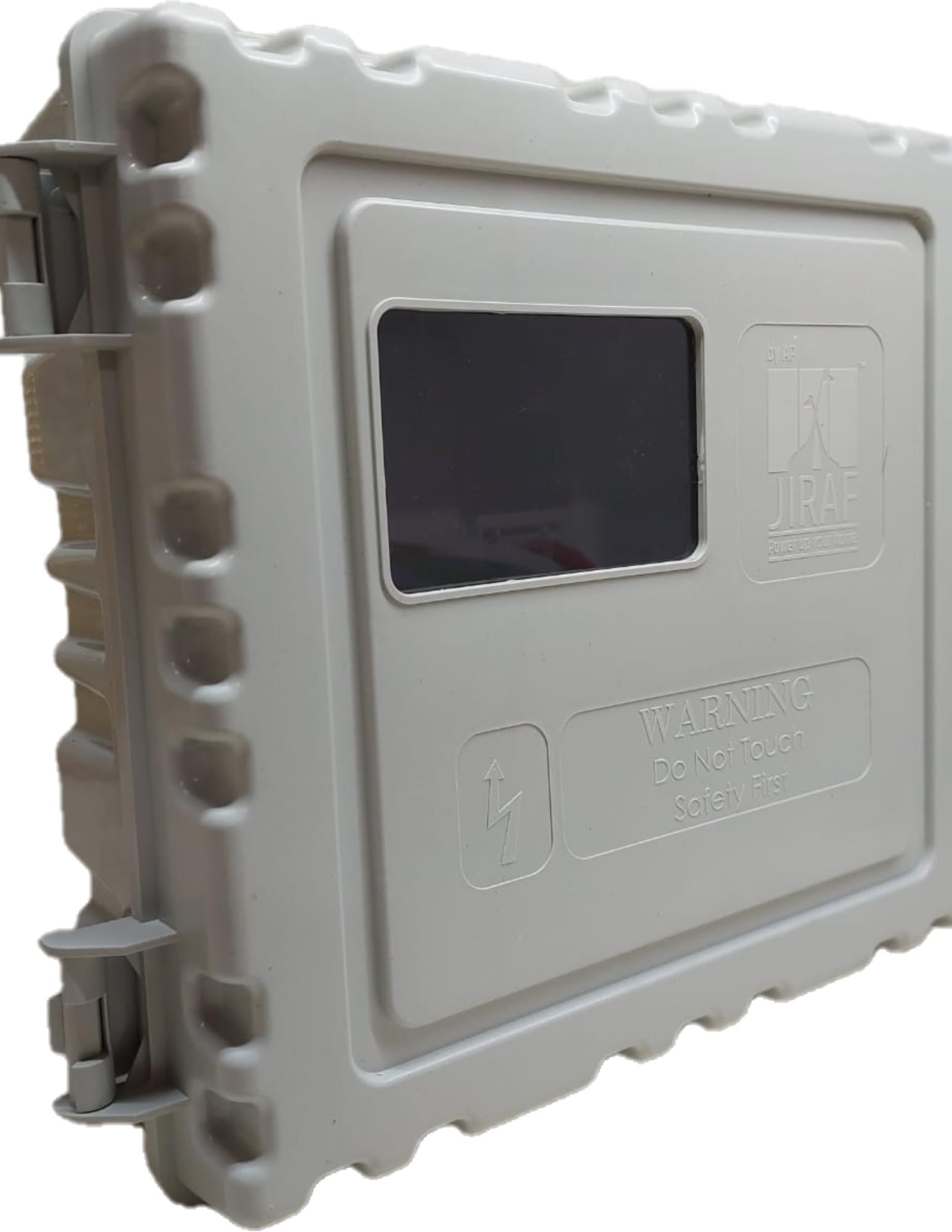 UECO Heavy-Duty PVC Meter Box (304 x 280 x 127mm) | Weatherproof, Shockproof, Splashproof | Dual Window | For Single Phase, Twin, 3 Phase & Solar Installations (Single Window)