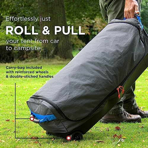 Coleman Tent Octagon, 6 to 8 Man Festival Dome Tent, Waterproof Family Camping Tent with Sewn-in Groundsheet - 9
