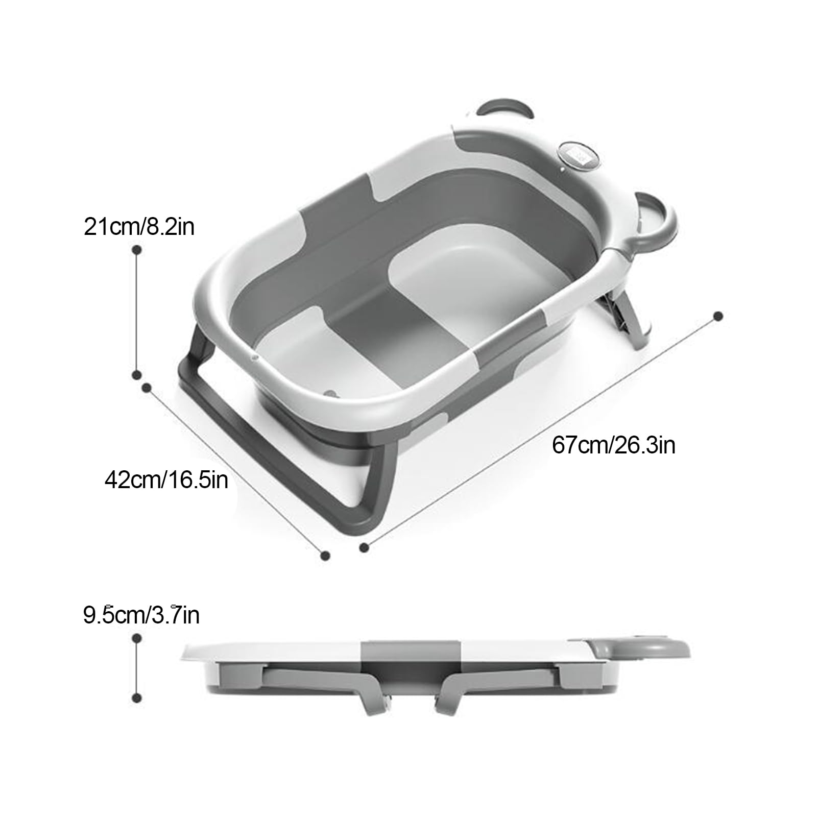 Piscina de baño para mascotas para lavar perros y gatos, bañera plegable portátil con agujero de drenaje para una fácil limpieza