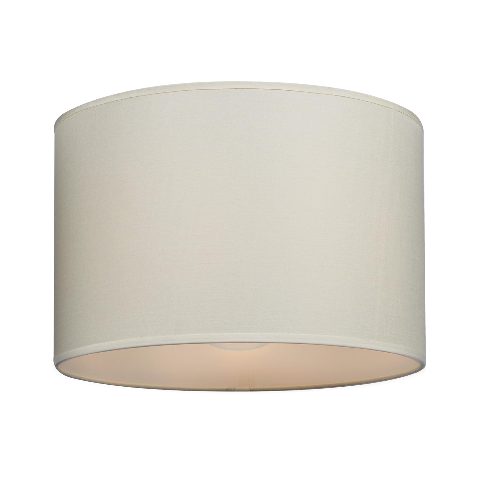 Giggi Beige Fabric Lamp Shades, 14" Light Shade Ceiling – Modern Lampshades For Ceiling Lights, Lamp Shades For Table Lamps, Floor Lamps, Living Room, Bedroom, Office Home Décor