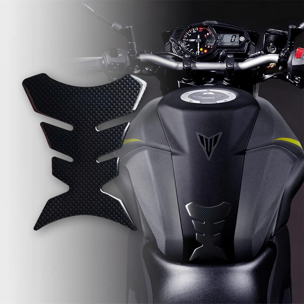 4R Quattroerre.it - 18163 Tank Pad Adhesive 3D for Motorcycles, Scorpion, Black
