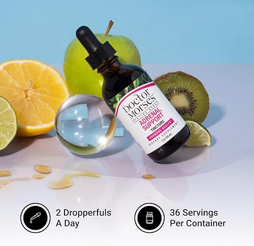 Miniatura 4 de Doctor Morse's Soporte suprarrenal  Tintura de 2 onzas  Potenciador de energía natural, apoya una respuesta saludable al estrés, refuerzo de