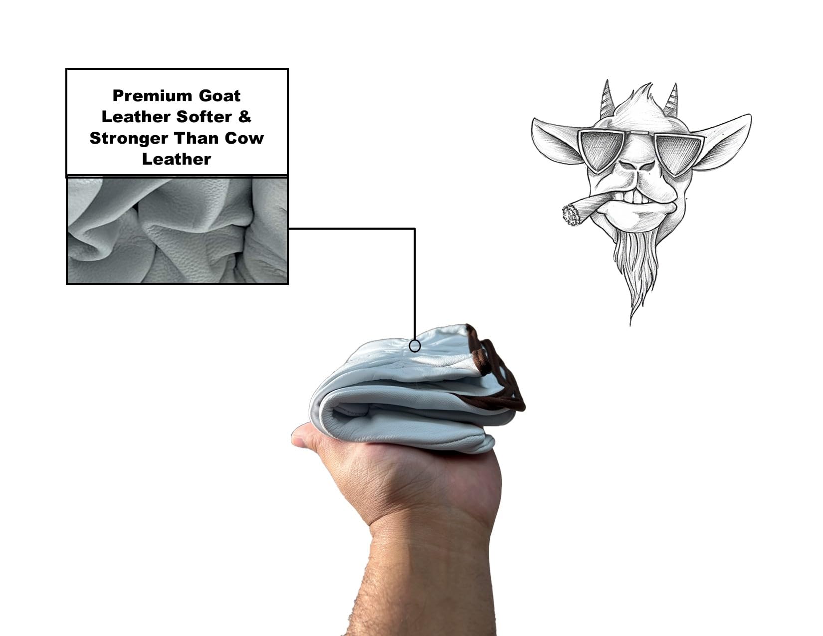 Strongarm Premium - Guantes de soldadura y trabajo de piel de cabra para soldadura, construcción, industria, jardinería, mecánica, conductor