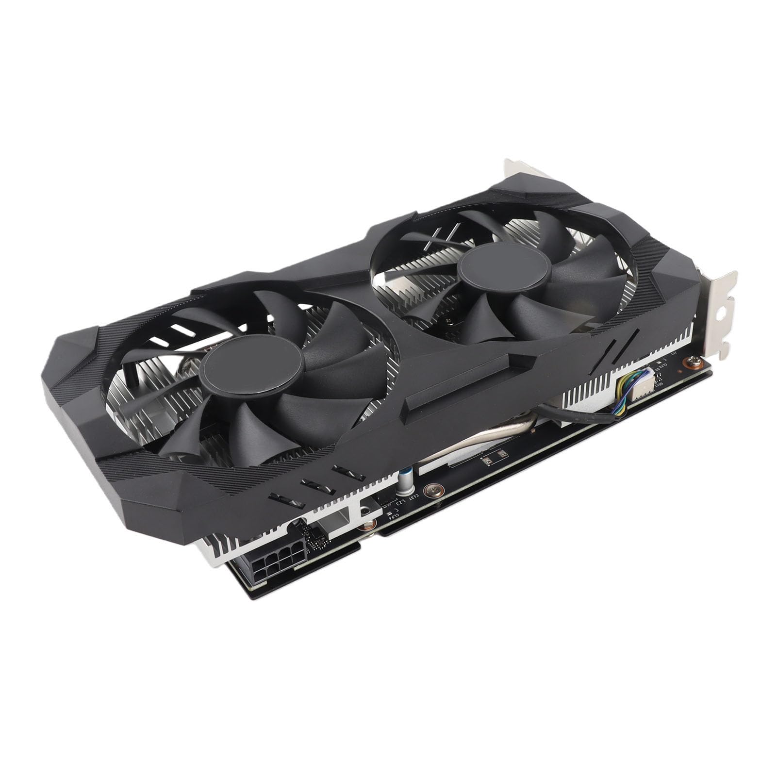 Jectse Karta Graficzna 6 GB GDDR6 192-bitowa Karta Graficzna do Gier z Podwójnymi Wentylatorami Chłodzącymi, Komputera Stancjonarnego do Gier 1080p 2K AAA
