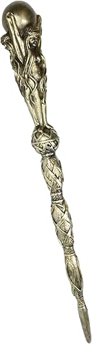 Miniatura 5 de Ebros Oculto Wicca Triple Diosa Madre Doncella Crone en la Luna Sagrada Varita Cosplay Varitas Decorativas Magia Hechizos Hechizos Hechizos Brujería