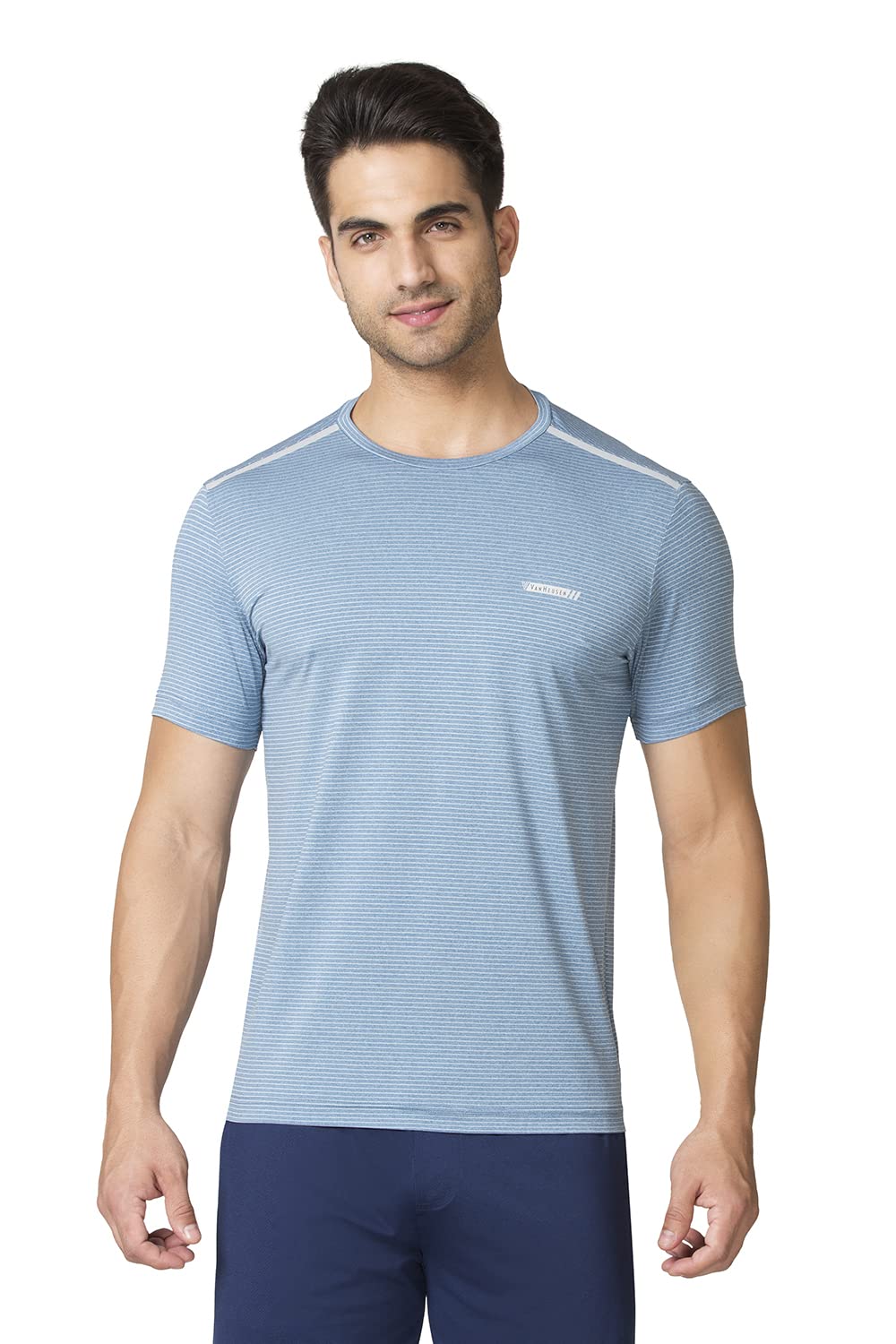 van heusen Men Performance Regular Fit T-Shirt - Polyester Spandex - Swift Dry, Crew Neck, Mesh Ventilation-picture-11