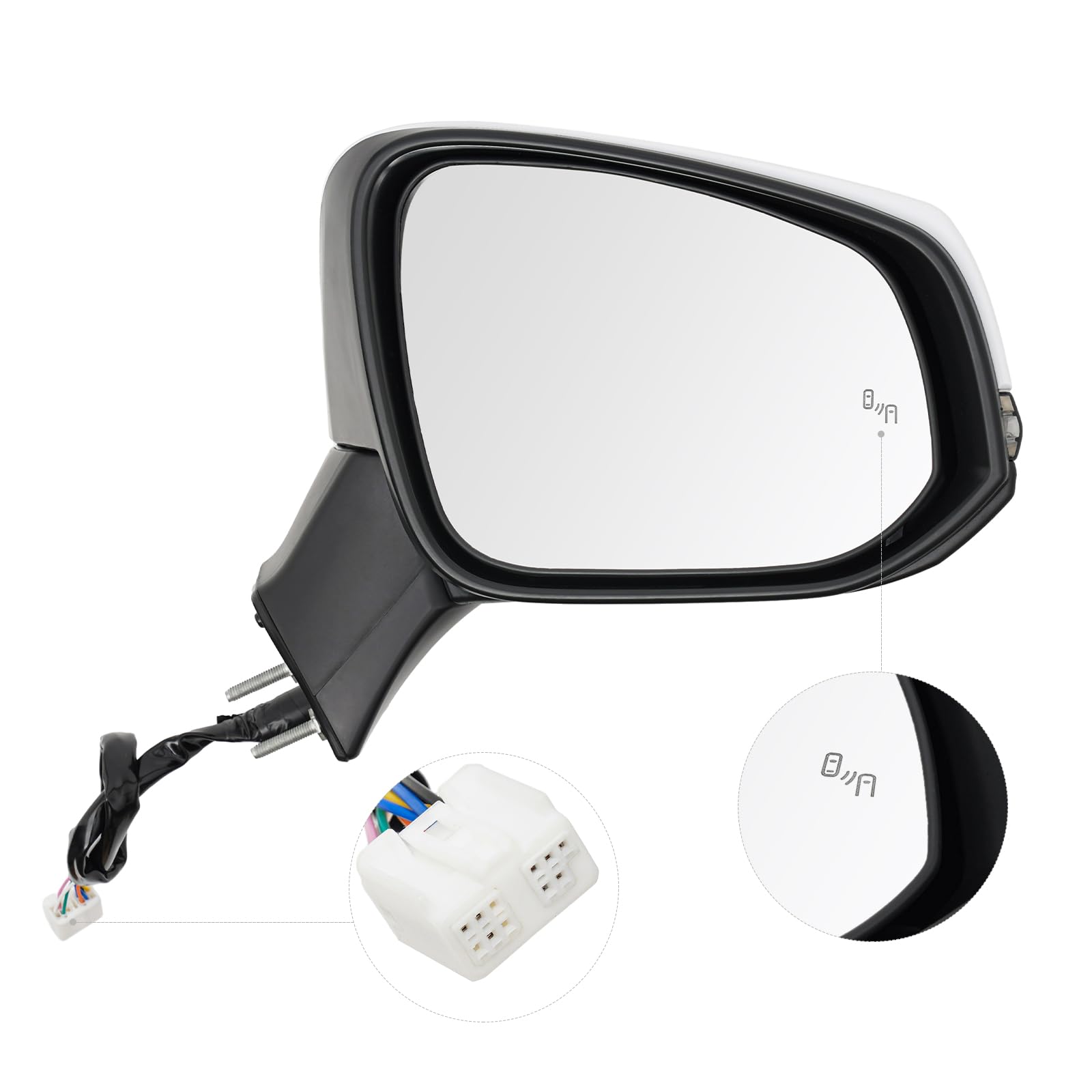 Amazon.com: 8 Pins Power Heated Rear Mirror with Turn Signal Lamp