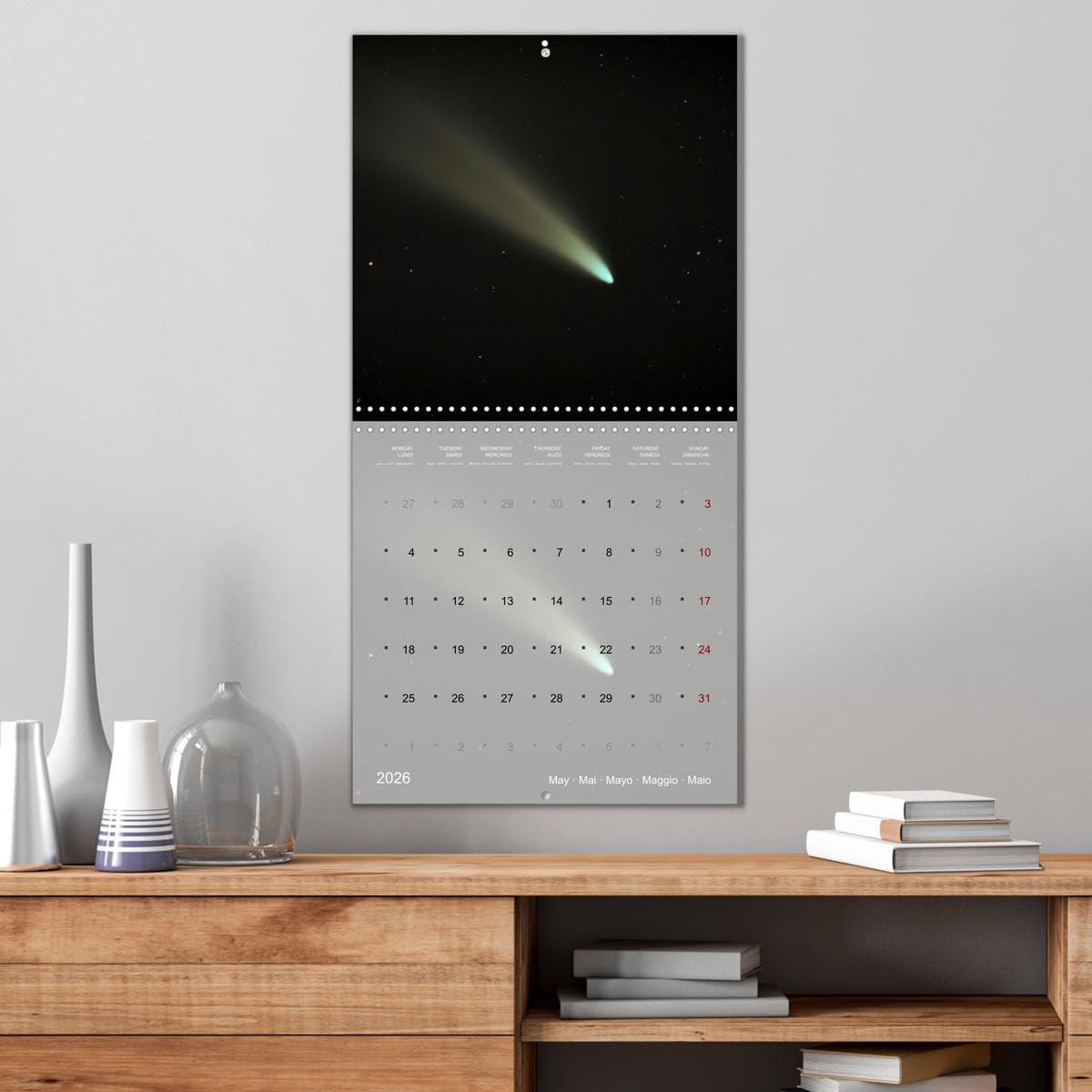 Galaxie cosmique (Calendrier mural carré 2026 30x30 cm) Calendrier double avec une page pour vos prises de notes: Le monde fascinant de l'univers