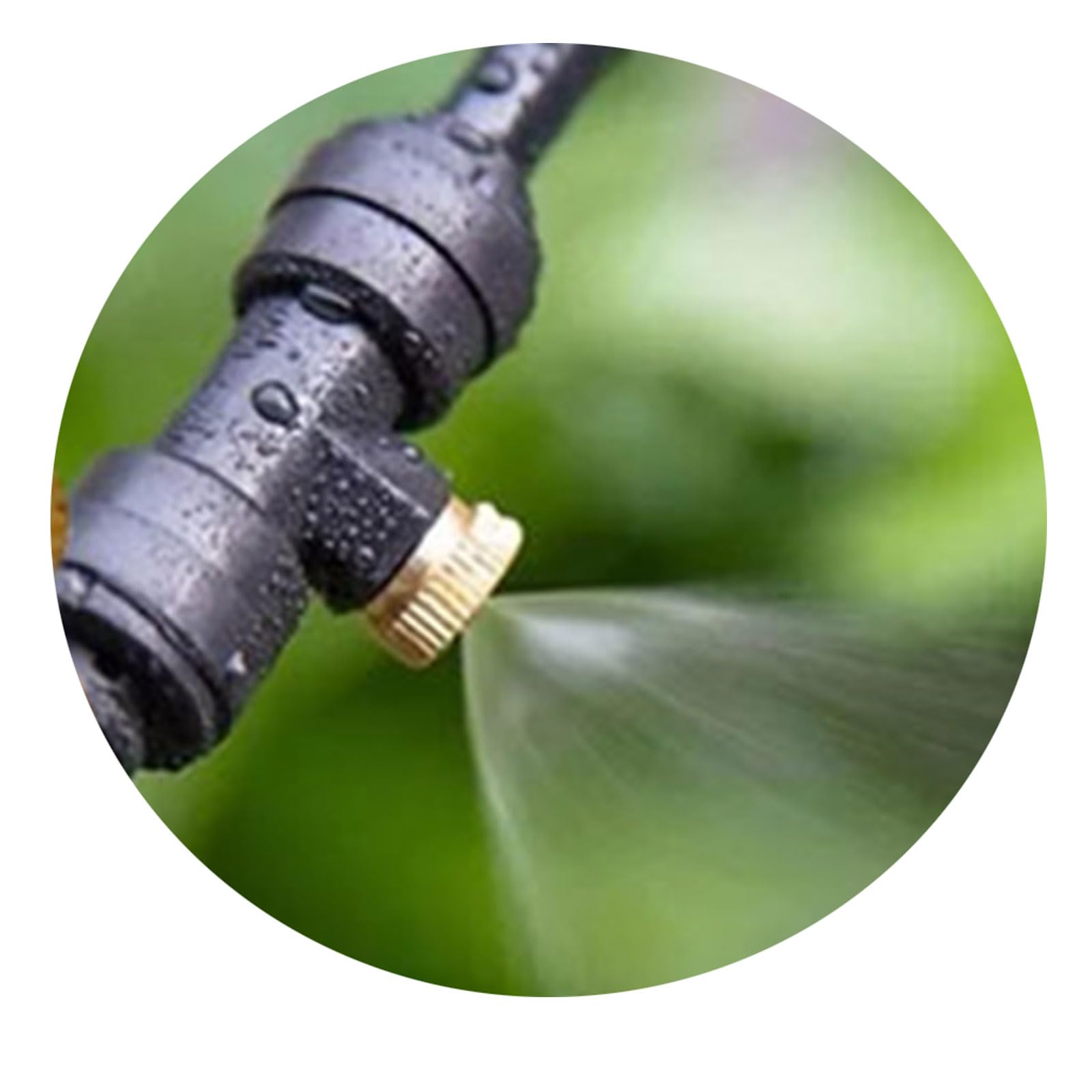 Genérico Kit Nebulizadores para Terrazas con Bomba de 12V, Sisteme de Nebulizacion para Exteriores jardín Pergola, Kit de Sisteme de Enfriamiento por Nebulización(Size:6M(19.6ft))