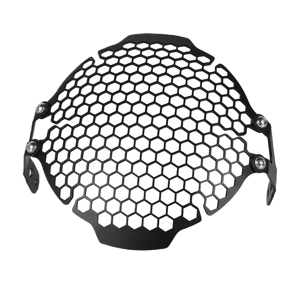 Grille phare Scrambler 800 : cache de protection robuste en métal noir - 7