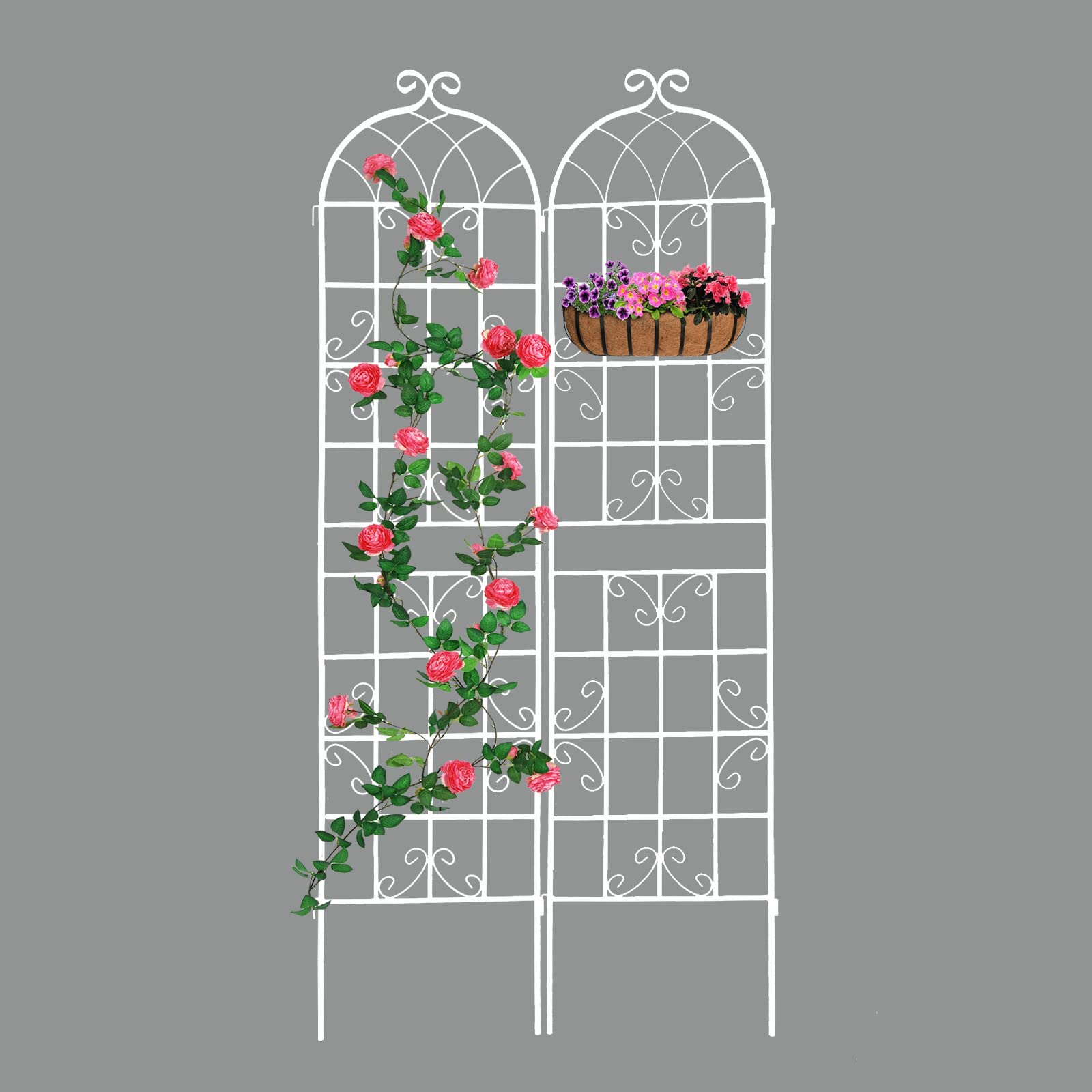 Metal garden trellis