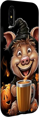 Miniatura 9 de iPhone 12 mini Pig Pumpkin Spice Latte Autumn Thanksgiving Halloween Case