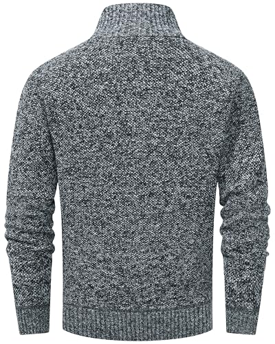 Image of VtuAOL Men's Cardigan Sweaters Casual Full Zip Sweaters Knitted Cardigan with Pockets