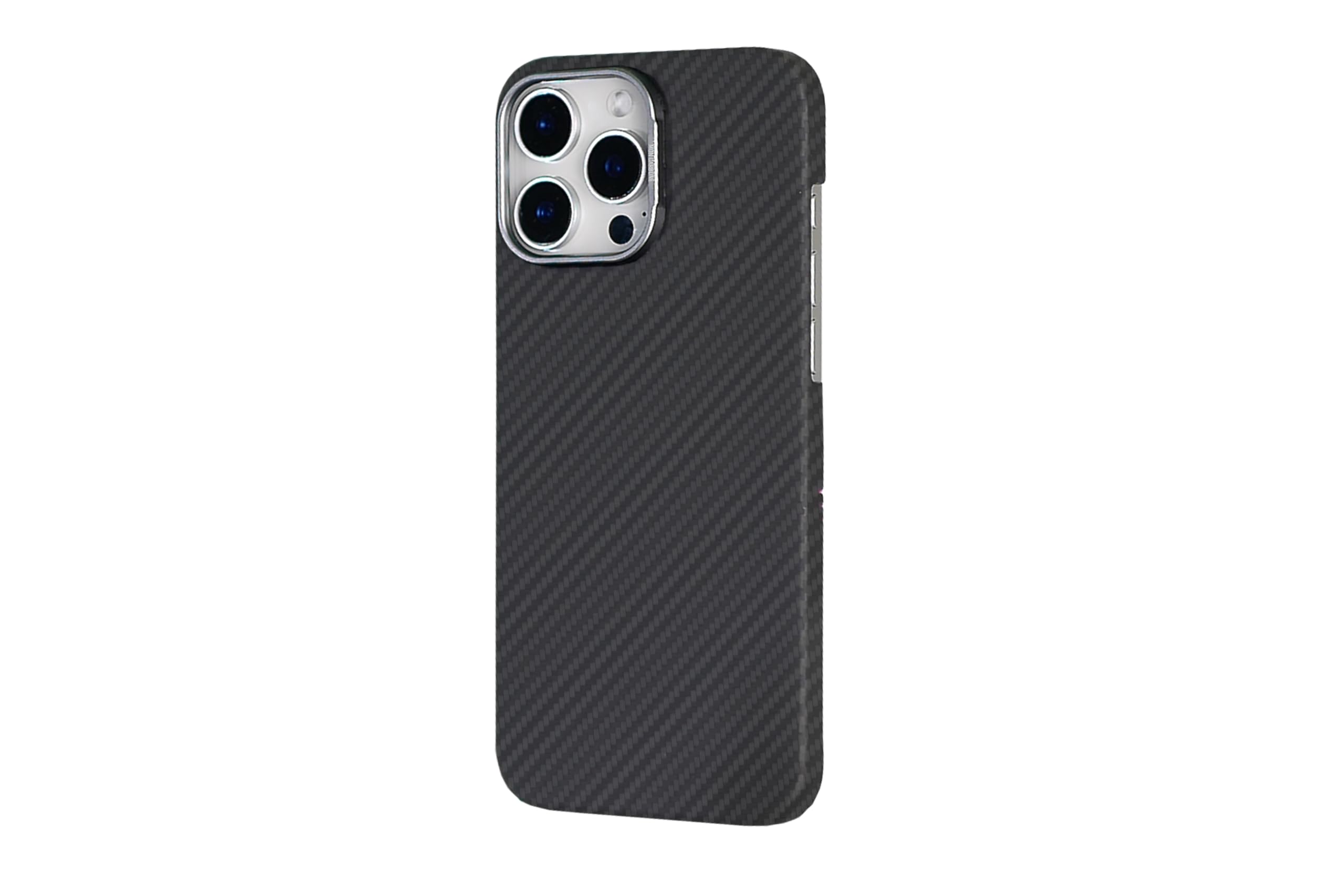 MON Carbone Hoverbolt iPhone 16 Pro Case, Ballistic Fiber, Ultra Thin & Lightweight, MagSafe Compatible, Camera Lens Guard (Matte Black)