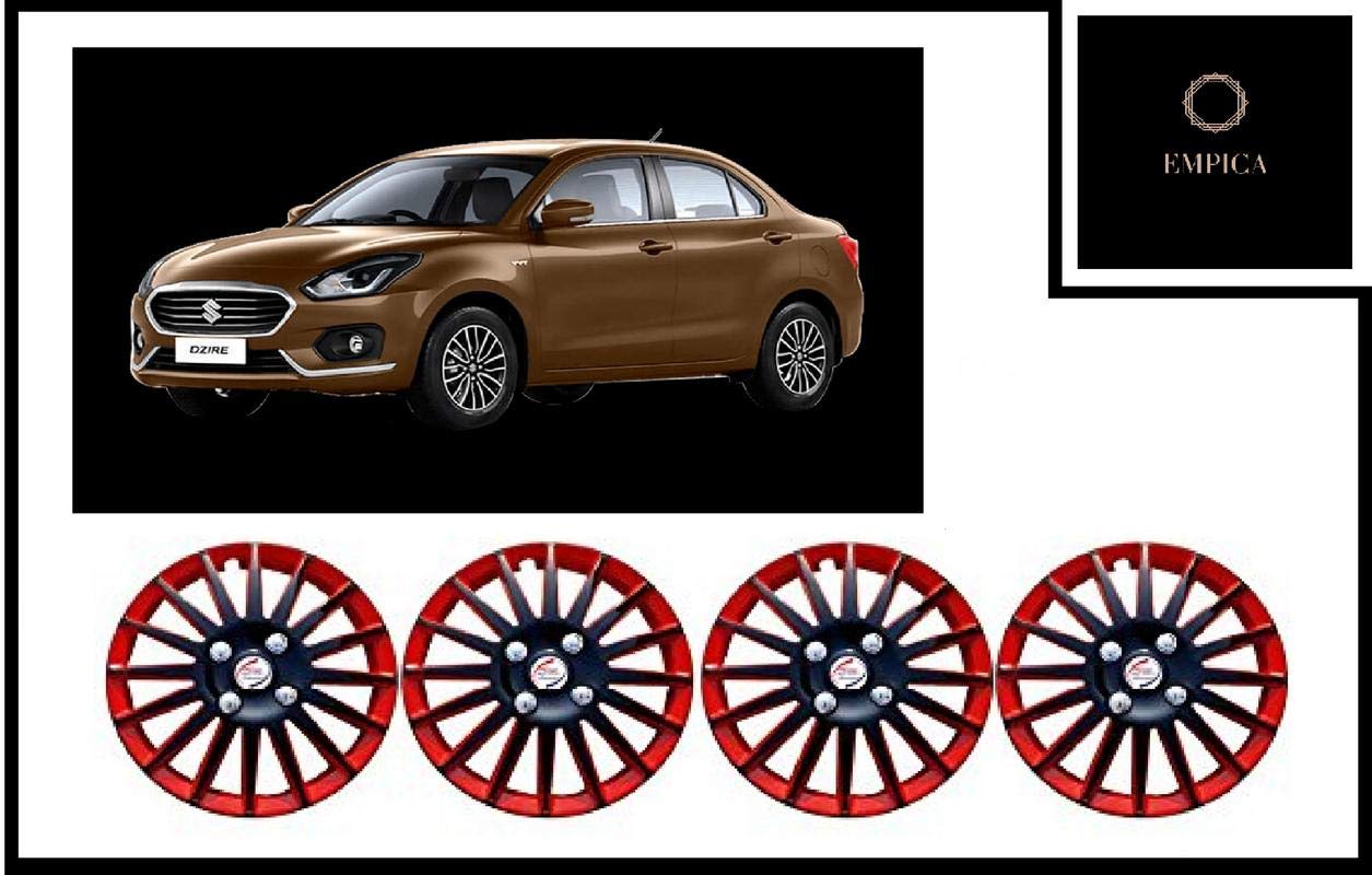 Empica ABS Plastic Car Wheel Cover Rim Tyre Press Fit Wheel Cap Cover Compatible with Maruti