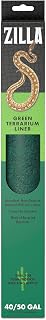 Zilla Terrarium Liner Green 17.25x35.25" - Safe, Odor-Reducing Reptile Bedding for Juveniles & Beginners