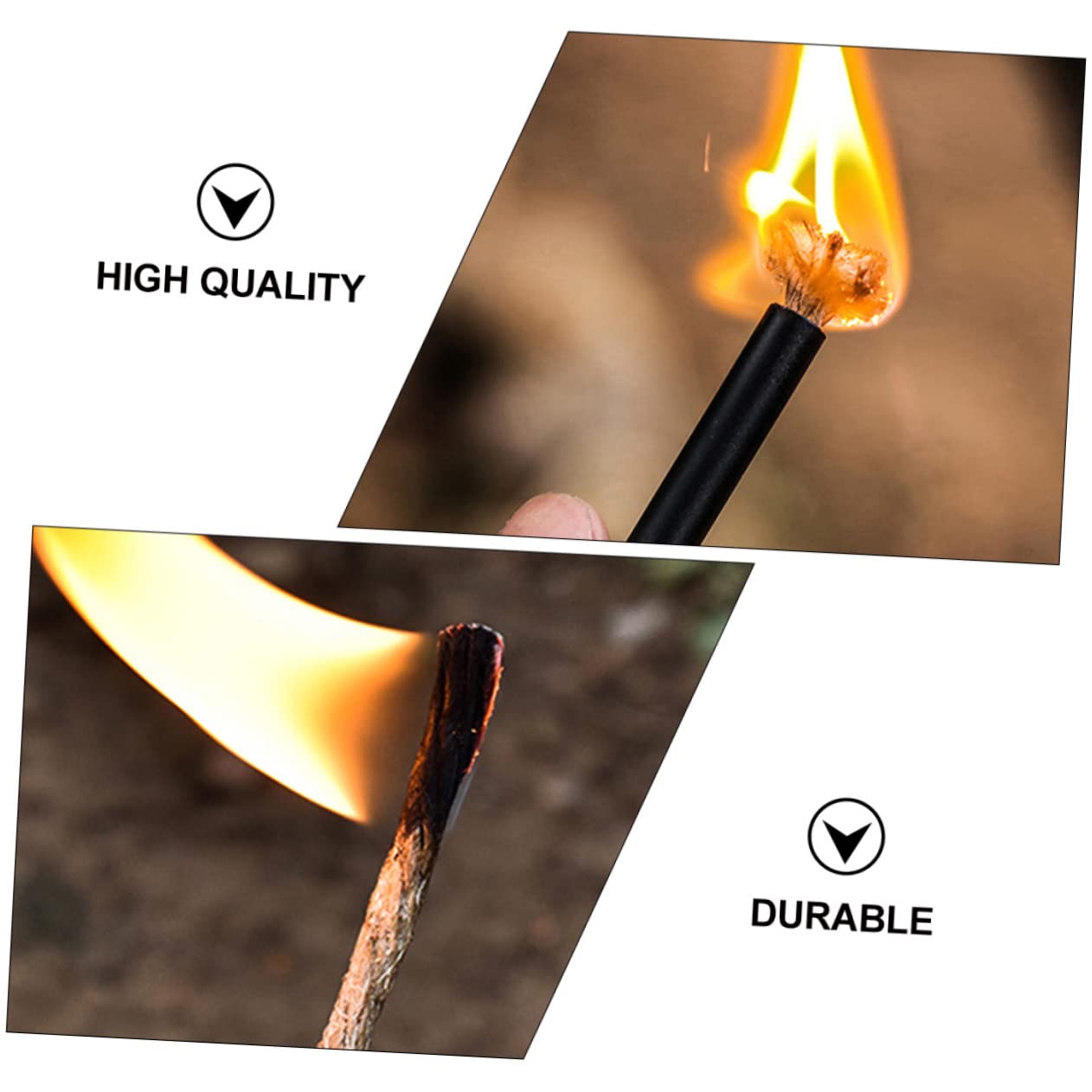 Sosoport 2sets Camping Fire Fire Matchstick Rope Lightweight and Portable 2pcs*2