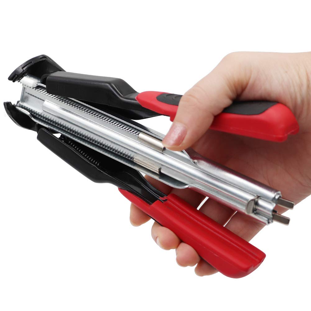 Hog Set di Pinze ad Anello per Gabbia per Animali Domestici con 2500 Pezzi Pinze per Recinzioni Anelli di Tipo C Clip Automatica Pinza per Recinzioni Animali Domestici Gabbie