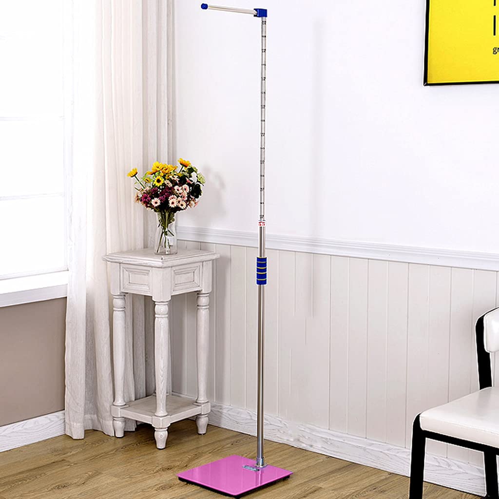 Bilancia A Colonna Meccanica Professionale,USB ricaricabile, Asta Retrattile di Misuratore D'altezza 100cm-190cm, Scala di Precisione in Altezza E Peso,Adatto A Casa, Ospedale, Scuola, Palestra
