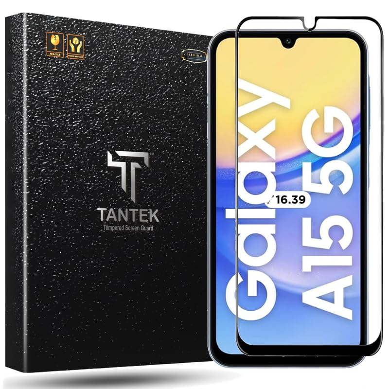 Image of TitanGuard Tempered Glass Screen Protector Guard for Samsung Galaxy A15, Galaxy F15 and Galaxy M15-9H Hardness, Military Grade, Anti-Static, Easy Installation Kit - 1 PACK