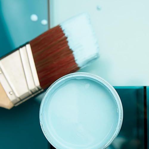 Miniatura 5 de Dixie Belle Paint Company - Pintura con acabado de tiza para muebles, color azul cielo (Dixie Belle Blue), 4 fl oz, pintura mineral color azul cielo
