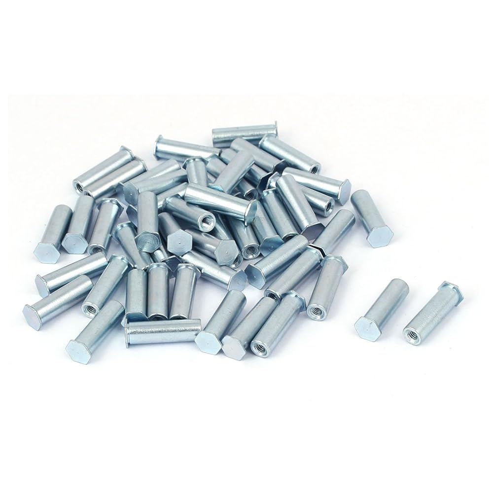 M3 x 18mm Self-Clinching Standoffs - Carbon Steel, Zinc Plated (50 Pcs)