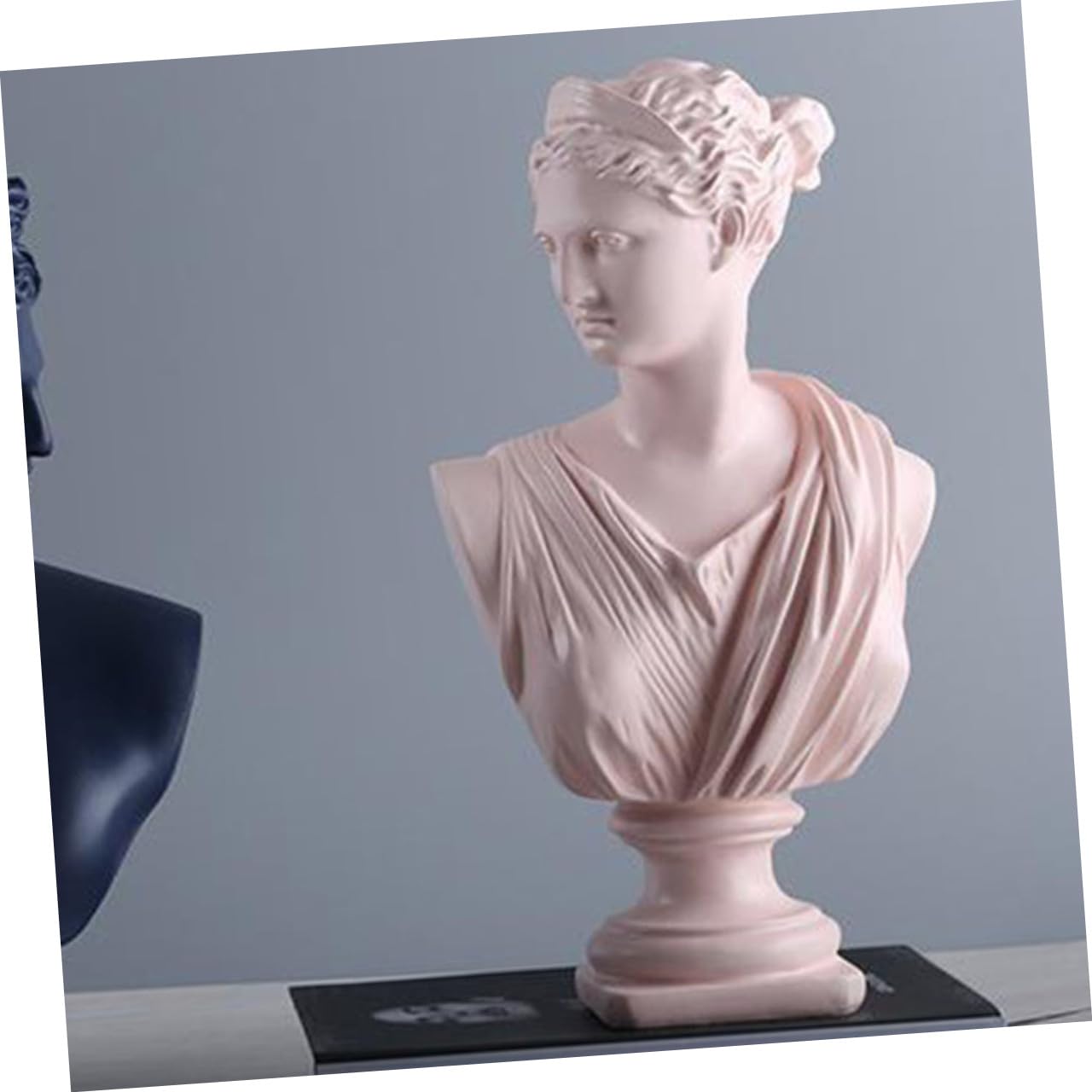 Busto Decorativo in Resina Artigianale per Scrivania, Statua da Tavolo Realistica per Arredamento Casa e Ufficio, Ornamento Scultura Mitologia Greca