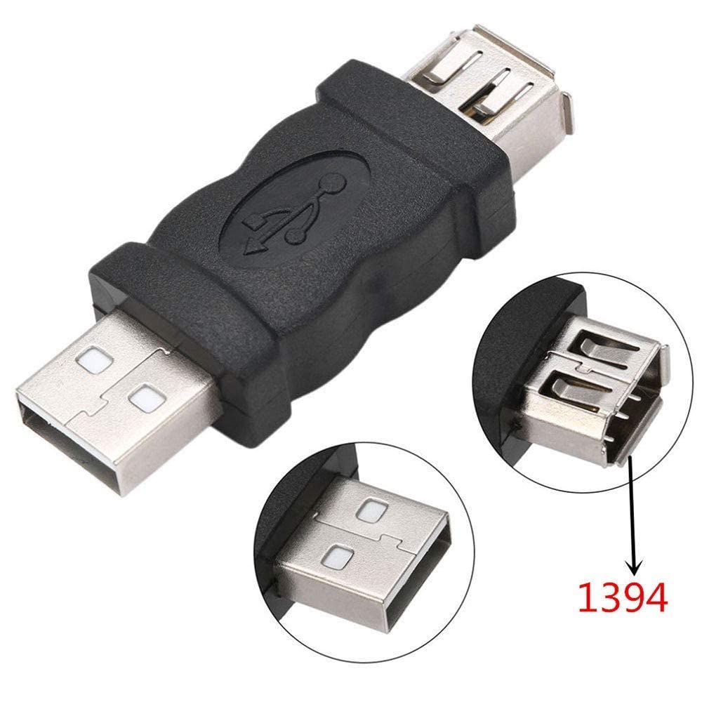 CABLEPELADO Adattatore Firewire IEEE 1394 6 pin, femmina a USB, maschio | Adatto per convertire IEEE 1394 Firewire a 6 pin in porta USB.