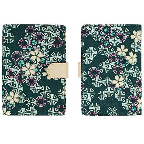 Javoedge Blue Cherry Blossom Printed Fabric Rfid Blocking Passport Case With Pen Holder And 2 Matching Luggage Tags #TOP1