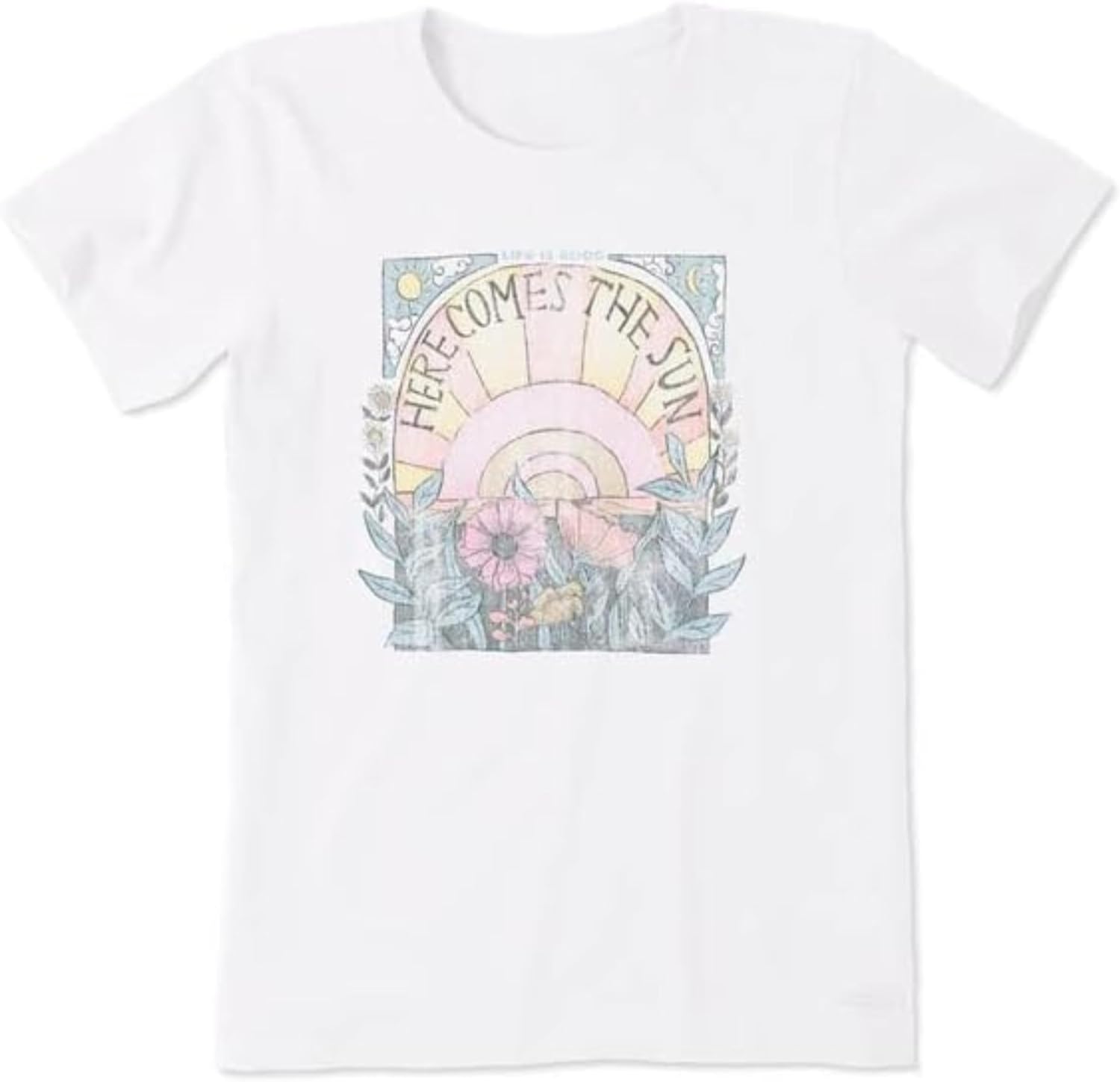 Women's Here Comes The Sun Hippie Short Sleeve Crusher-LITE Tee
