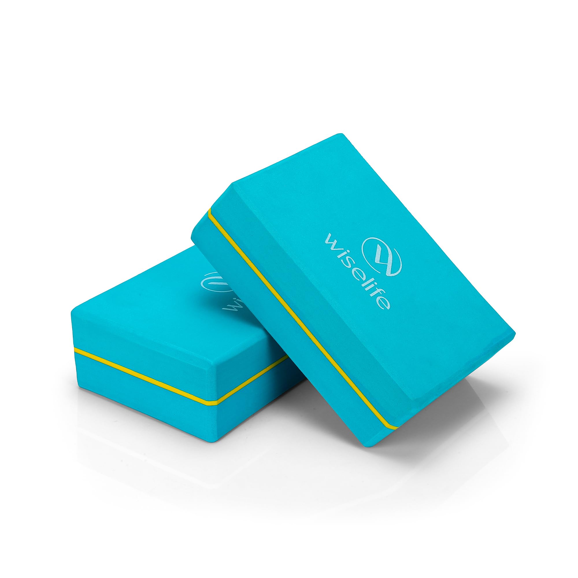 WiseLife Teal Yoga Block | Yoga Brick (Set of 2, Extra Large Size), High Density Premium EVA Foam Material, Odour Resistant, Soft Surface for balance, support & performance-image-48