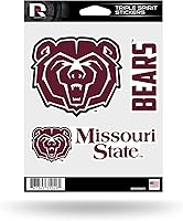 Vista 36 de Rico Industries NCAA - Lámina de adhesivos triple diseño de Alabama