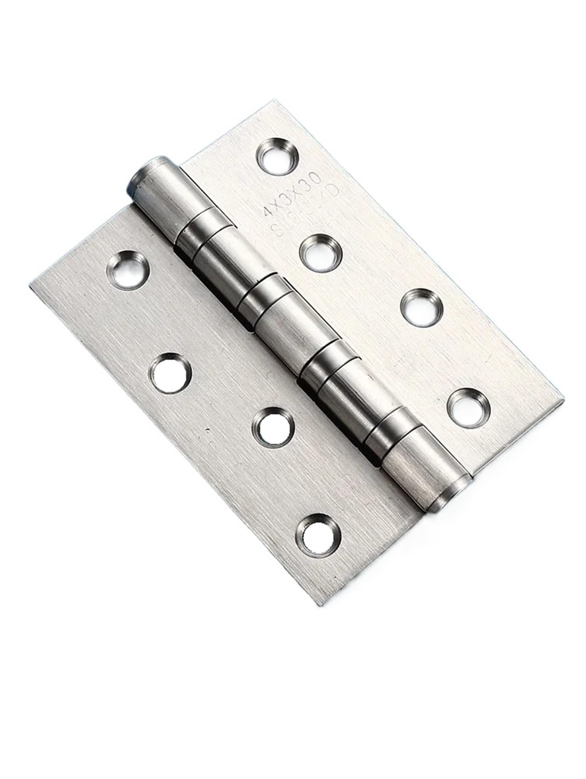 Bisagras plegables, Bisagras plegables de acero inoxidable con rodamiento madera, pestillo puerta apertura plana, 1/2 Uds(100mm,1 pieces)